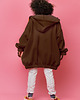 bluzy męskie Brązowe hoodie oversize 1