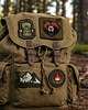 naszywki na ubrania Naszywki termoprzylepne outdoor survival bushcraft  Niedźwiedź 4 szt zestaw 4