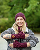 rękawiczki damskie Mitenki MERINO ,,Bordo" 4