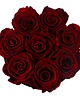 dodatki - różne Flower box czerwone róże wieczne w czarnym welurowym pudełku Infinity Rose 1