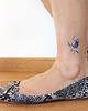 tatuaże zmywalne, tymczasowe Róża Blue Vintage (2 SZTUKI). Tatuaż zmywalny 2