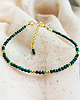 bransoletki z kamieni naturalnych Bransoletka MALACHIT , zielone kamienie 1