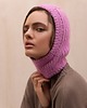 czapki damskie Kominiarka Merino&cashmere różowa 1