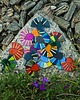 klipsy Klipsy geometric amarantowe 1