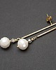 kolczyki pozłacane Kolczyki pozłacane Stick /white pearls vol. 2/  alloys collection  2