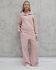komplety damskie Kissa wygodny komplet z rozpinaną bluzą  Powder Pink 4
