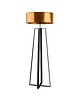 lampy podłogowe Czarno-złota lampa stojąca w stylu glamour MOSS MIRROR 4