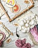 makramy chmurka makatka,  na ścianę, róż błękit 7