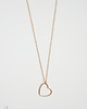 złote naszyjniki Gold Plated Open Heart Necklace #2 2