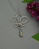 wisiory Wisiorek kwiat lotosu labradoryt wire wrapping 2