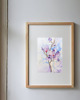 obrazy Akwarela Kwiat Magnolii oryginalny obraz A5 21x15 cm 1