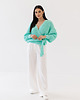 swetry damskie  Sweter Cimone Turkusowy 2
