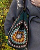 torby na ramię Duża torebka na szydełku granny square 3