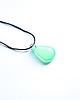 wisiory Zielony wisiorek łezka świecący w ciemności i UV 2,5 cm handmade jasny 3