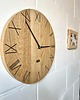 zegary Zegar z cyframi rzymskimi - nowoczesny, drewniany do salonu 3