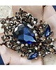 broszki Brosza  z Ogromnym kryształem 1 szt NEW 7