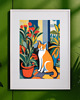 grafiki i ilustracje PLAKAT  rudy kot, Matisse obraz, kolorowa dekoracja ścienna 1