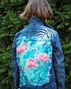 kurtki damskie Malowanie kurtki dowolny wzór 6