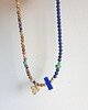 chokery Naszyjnik choker ANTYK TEBY lapis lazuli, jaspis obrazkowy, turkus mosiądz 2