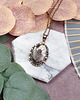 wisiory Miedziany ozdobny wisiorek z agatem Crazy Lace #558 2