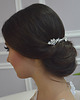 Ślubne ozdoby do włosów Ozdoba z cyrkoniami i perłami Swarovskiego Elvis 1