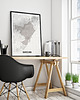 plakaty Barcelona mapa plakat  50x70 cm / A3 / A4 1