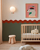 tapety i naklejki ścienne Wainscoting Double Wave Dark - samoprzylepny dekoracyjny panel ścienny 6