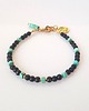 bransoletki z kamieni naturalnych Bransoletka Czarno Turkusowa Złota 2