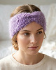 opaski do włosów Opaska moherowa - liliowy puch 3