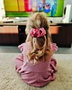 spinki i klamry do włosów Scrunchie spinka klamra jedwabna truskawkowy róż 6