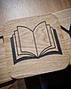 napisy dekoracyjne i tabliczki Litery scrabble, z drewna, drewniana krzyżówka 8