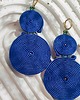 kolczyki soutache Kolczyki granatowe koła bardzo lekkie 1