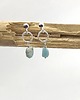 kolczyki srebrne Larimar Kamień Atlantydy. Srebrne kolczyki 3