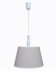 lampy do pokoju dziecka Lampa wisząca szara z białą lamówką 2