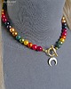 chokery LUNULA - róg obfitości w naszyjniku z pereł w bajecznych kolorach  handmade 3