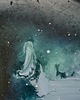 obrazy Obraz Abstrakcja 'deszcz meteorytów' akryl 29x29 3