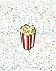 przypinki Przypinka metalowa, pin POPCORN 1