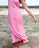 sukienki midi damskie Długa sukienka w stylu bieliźnianym (slip dress), ROSEBLOOM 4