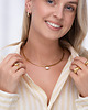 bransoletki - inne Złoty elegancki choker z cyrkonią ze stali chirurgicznej premium Paraiso Luna 3