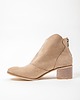 botki damskie BOTKI KWOBOJKI NA 5 CM KLOCKU - SKÓRA NATURALNA - MODEL 483 - KOLOR LATTE 3