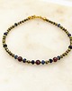 bransoletki z kamieni naturalnych Bransoletka piryt z granatami i jadeitami 1