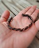 bransoletki wire wrapping Bransoletka miedziana Splot Natury 1