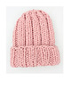 czapki damskie Czapka  beanie z wełną pudrowy róż 5