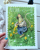 grafiki i ilustracje Ilustracja "Znaczek pocztowy z myszką" 1