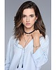 chokery Długi choker  z fasetowanym agatem 1