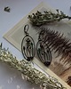 kolczyki z miedzi Kolczyki owalne w stylu boho z motywem grzybów 5