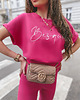 komplety damskie Kolarki + T-Shirt FUKSJA BESQUAR 3