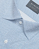 koszule męskie koszula męska dł. rękaw biała w niebieski wzorek slim fit 00285 176/182 38 2