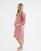 sukienki midi damskie Lniana Sukienka PEONY DUSTY PINK 5