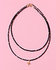 chokery Naszyjnik - krótki choker - czarny spinel 5